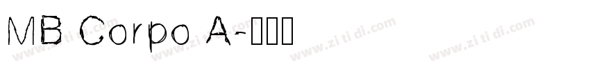 MB Corpo A字体转换